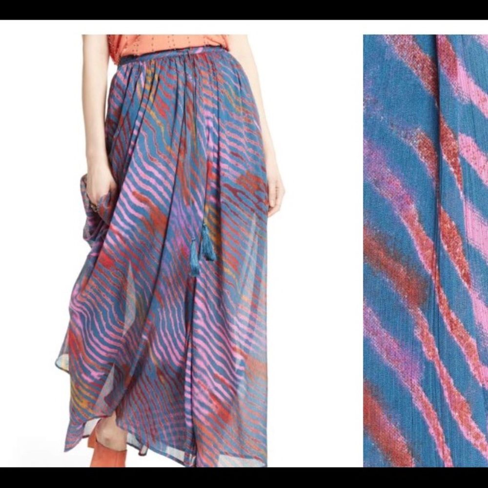 Free People Multicolor Maxi Skirt
